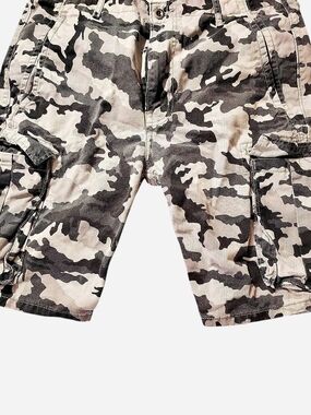 Levi's Men's Black and White Camo Cargo Shorts